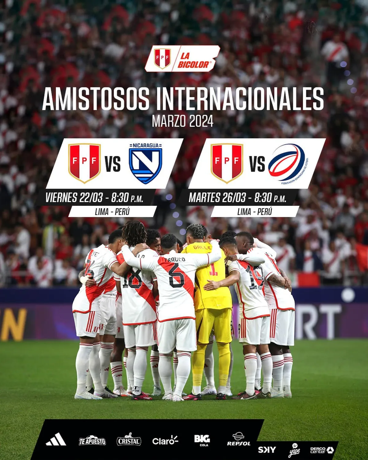 ¡Confirmado! La Selección Peruana se prepara para enfrentar dos amistosos internacionales en marzo.