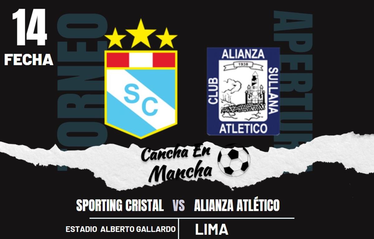 Sporting Cristal vs. Alianza Atlético EN VIVO: Sigue el minuto a minuto del encuentro por el Torneo Apertura 2024